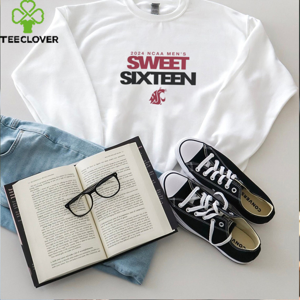 Washington State Cougars Men's Basketball 2024 Sweet Sixteen T Shirt Washington State Cougars Men's Basketball 2024 Sweet Sixteen T Shirt