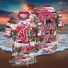 Sheffield Wednesday FC Big Logo Tropical Leaves Hawaiian Shirt And Shorts