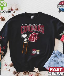 Washington State Cougars Snoopy Painting Shirt