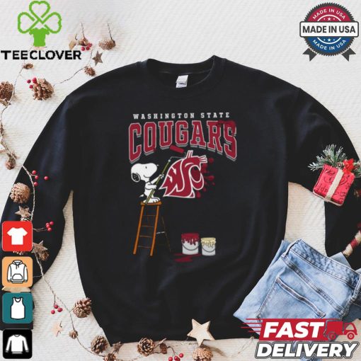 Washington State Cougars Snoopy Painting Shirt