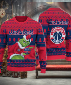 Washington Wizards Grinch Christmas Ugly Sweater
