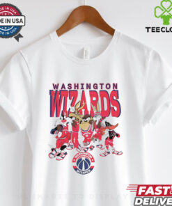 Washington Wizards Looney Tunes characters NBA basketball shirt