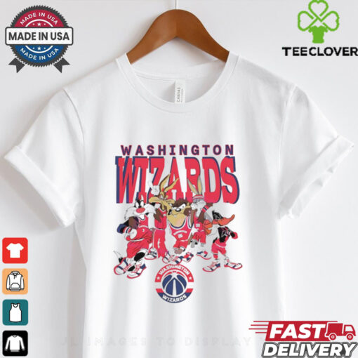 Washington Wizards Looney Tunes characters NBA basketball shirt