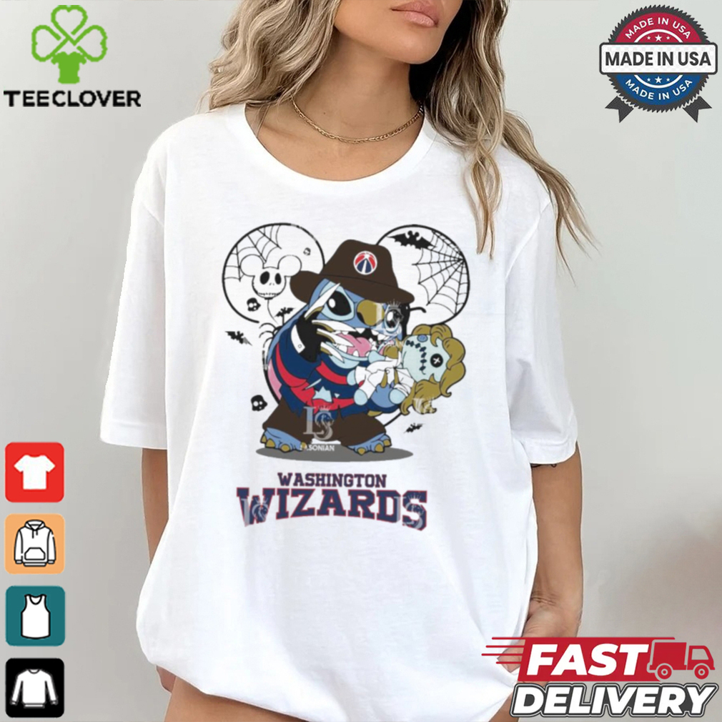 Washington Wizards Stitch Freddy Krueger Halloween Shirt Washington Wizards Stitch Freddy Krueger Halloween Shirt