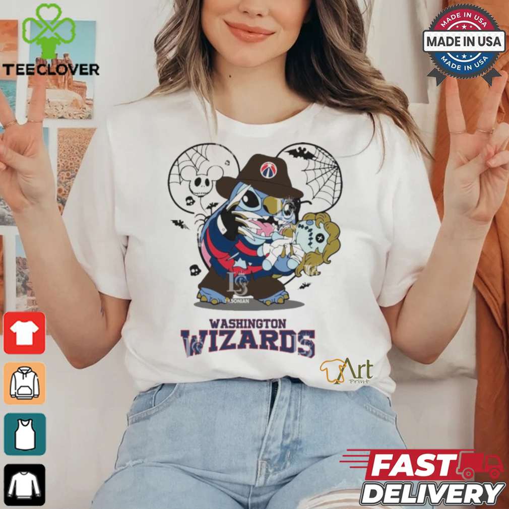 Washington Wizards Stitch Freddy Krueger Halloween Shirt Washington Wizards Stitch Freddy Krueger Halloween Shirt