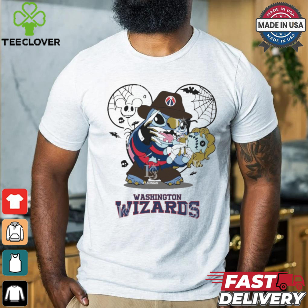 Washington Wizards Stitch Freddy Krueger Halloween Shirt Washington Wizards Stitch Freddy Krueger Halloween Shirt