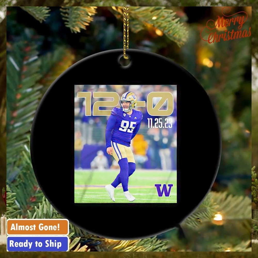 Washington walk on kicker Grady Gross scholarship 12 0 ornament Washington walk on kicker Grady Gross scholarship 12 0 ornament