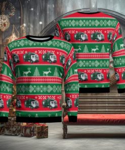 Waste Management Mack Front Loader Ugly Christmas Sweater