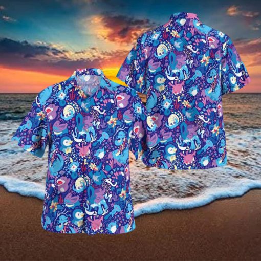 Water Pokemon Set 3D Hawaiian Shirt And Short Gift Beach