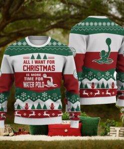 Water Polo All I Want For Christmas Ugly Christmas Sweater Christmas Noel Gift