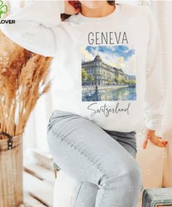 Watercolor Design Of Geneva Switzerland T shirt
