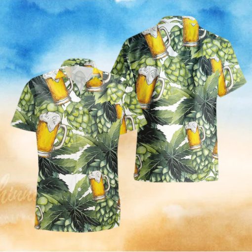 Watercolor Hops Hawaii Shirt Tropical Summer For Men And Women