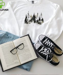 Watercolor Woodland Tree Painting Art Unisex T Shirt