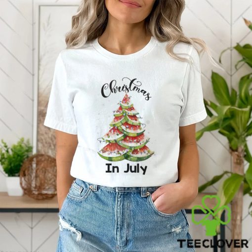 Waterlemon Christmas Tree Christmas In July Summer Vacation Men’s T shirt