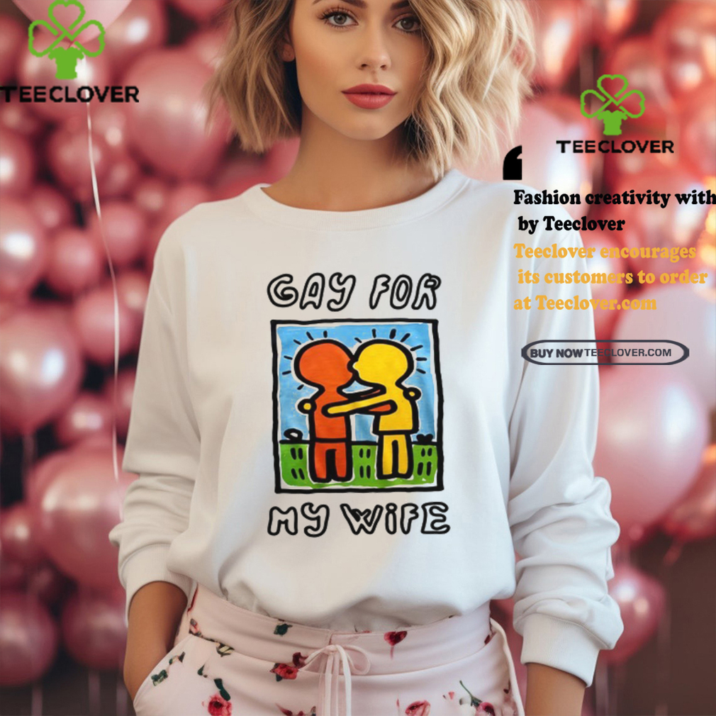 Waveygoodsco Gay For My Wife Shirt Waveygoodsco Gay For My Wife Shirt