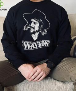 Waylon Jennings White Portrait shirt