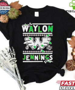 Waylon Jennings holiday speicial Merry Christmas shirt
