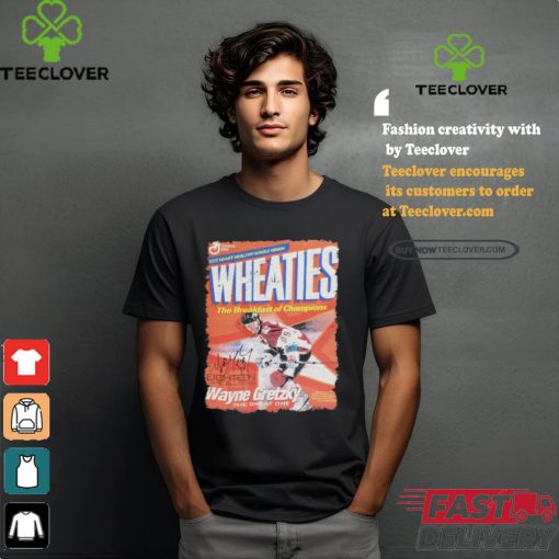 Wayne Gretzky The Great One Made With Heart Healthy Whole Grain Wheaties 2003 T Shirts