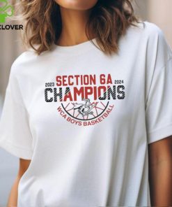 Wca Boys Basketball 2023 2024 Section 6A Champions Tee Shirt