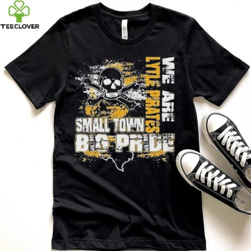 We Are Lytle Pirates Small Town Big Pride Skull And Map T Shirt