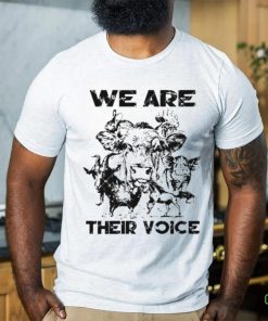 We Are Their Voice cute Farm Animals shirt