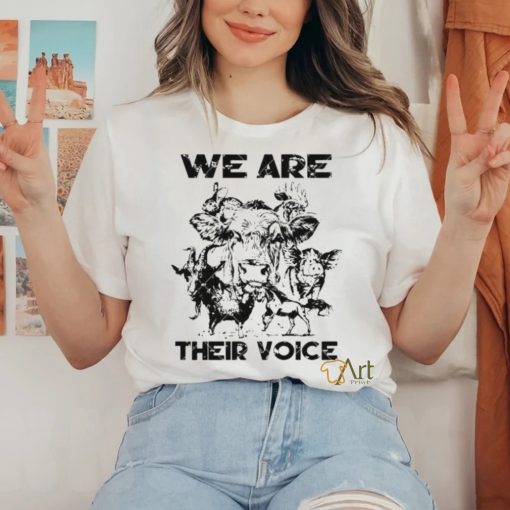 We Are Their Voice cute Farm Animals shirt