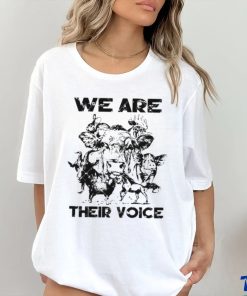 We Are Their Voice cute Farm Animals shirt