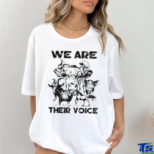 We Are Their Voice cute Farm Animals shirt