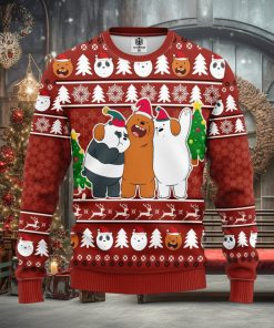 We Bare Bear Funny Ideas Ugly Christmas Sweater Gift Thanksgiving