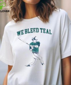 We Bleed Teal Baseball Unisex T Shirt 2 We Bleed Teal Baseball Unisex T Shirt