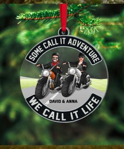 We Call It Life Personalized Biker Ornament