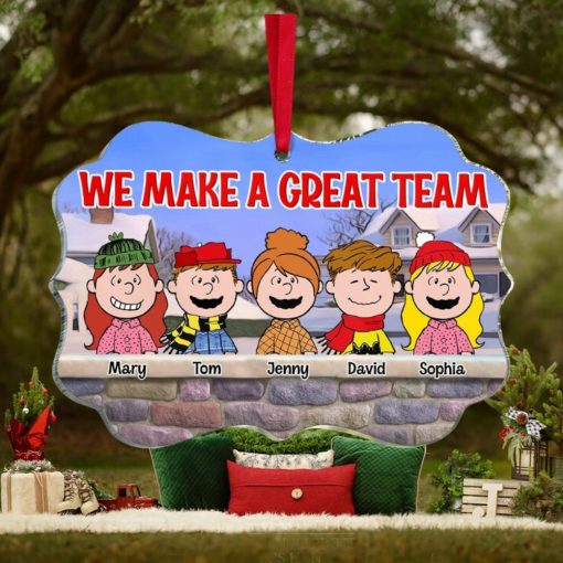 We Make A Great Team, Personalized Ornament, Gift For Friends, Christmas Gifts