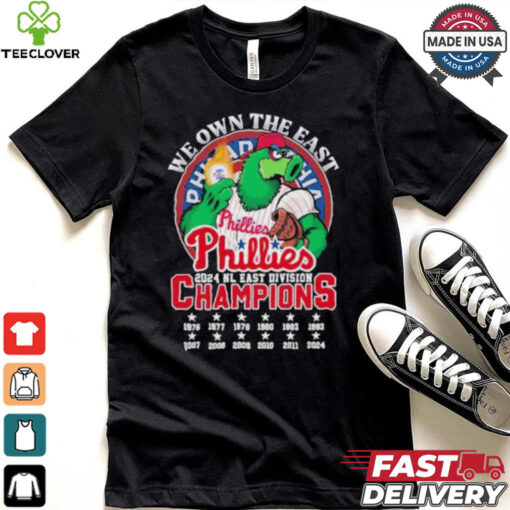 We Own The East Philadelphia Phillies Phanatic Mascot NL East Champions Shirt