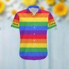 We The People Means Everyone Rainbow Custom Name Men 3D Hawaiian Aloha Beach Button Up Shirt For LGBTQ In Pride Month