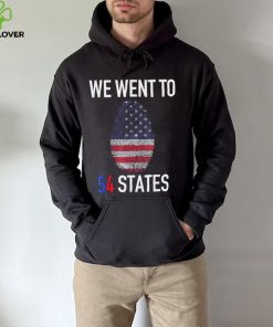 We Went To 54 States, Fingerprint President Biden T Shirt