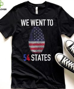 We Went To 54 States, Fingerprint President Biden T Shirt