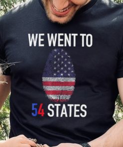 We Went To 54 States, Fingerprint President Biden T Shirt