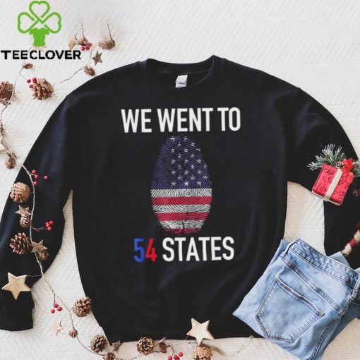 We Went To 54 States, Fingerprint President Biden T Shirt