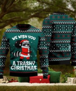 We Wish You A Trashy Christmas Raccoon Christmas Sweater