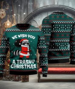 We Wish You A Trashy Christmas Raccoon Christmas Sweater