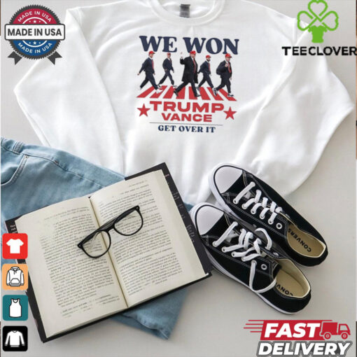 We Won Abbey Road Trump Vance 2024 Get Over It Shirt