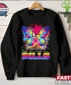 We believe in Miracles fight Cancer in all color Buffalo Bills shirt