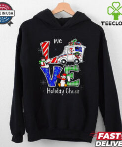 We love holiday cheer Christmas shirt