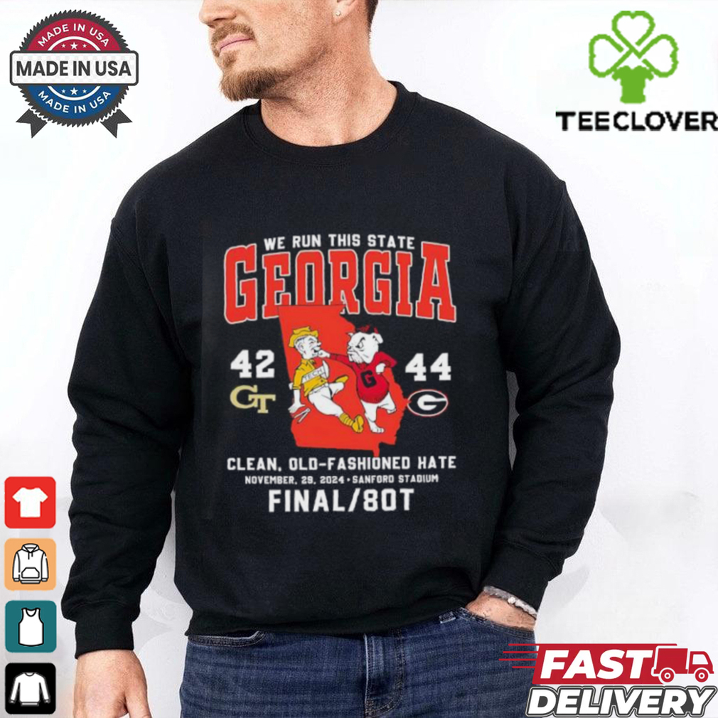 We run this state Georgia Bulldogs beat Georgia Tech Yellow Jackets 2024 shirt We run this state Georgia Bulldogs beat Georgia Tech Yellow Jackets 2024 shirt