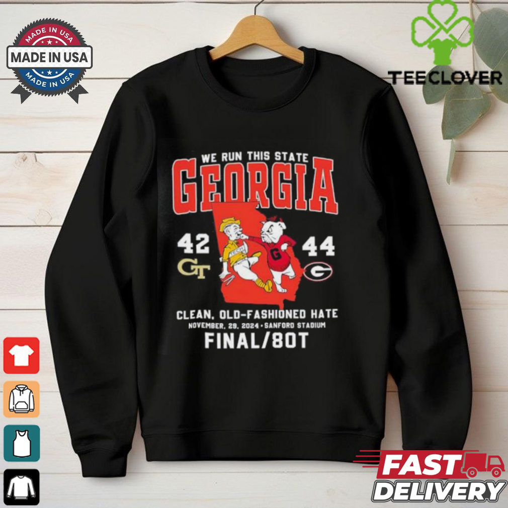 We run this state Georgia Bulldogs beat Georgia Tech Yellow Jackets 2024 shirt We run this state Georgia Bulldogs beat Georgia Tech Yellow Jackets 2024 shirt