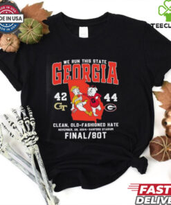We run this state Georgia Bulldogs beat Georgia Tech Yellow Jackets 2024 shirt
