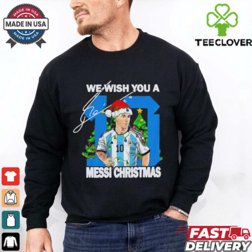 We wish you a Messi Christmas signature shirt