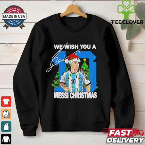 We wish you a Messi Christmas signature shirt