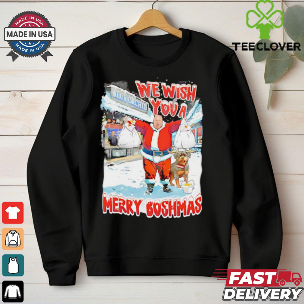 We wish you a merry Boshmas Christmas shirt We wish you a merry Boshmas Christmas shirt
