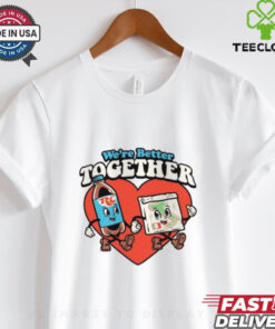 We_re Better Together Rc & Pizza Tee shirt